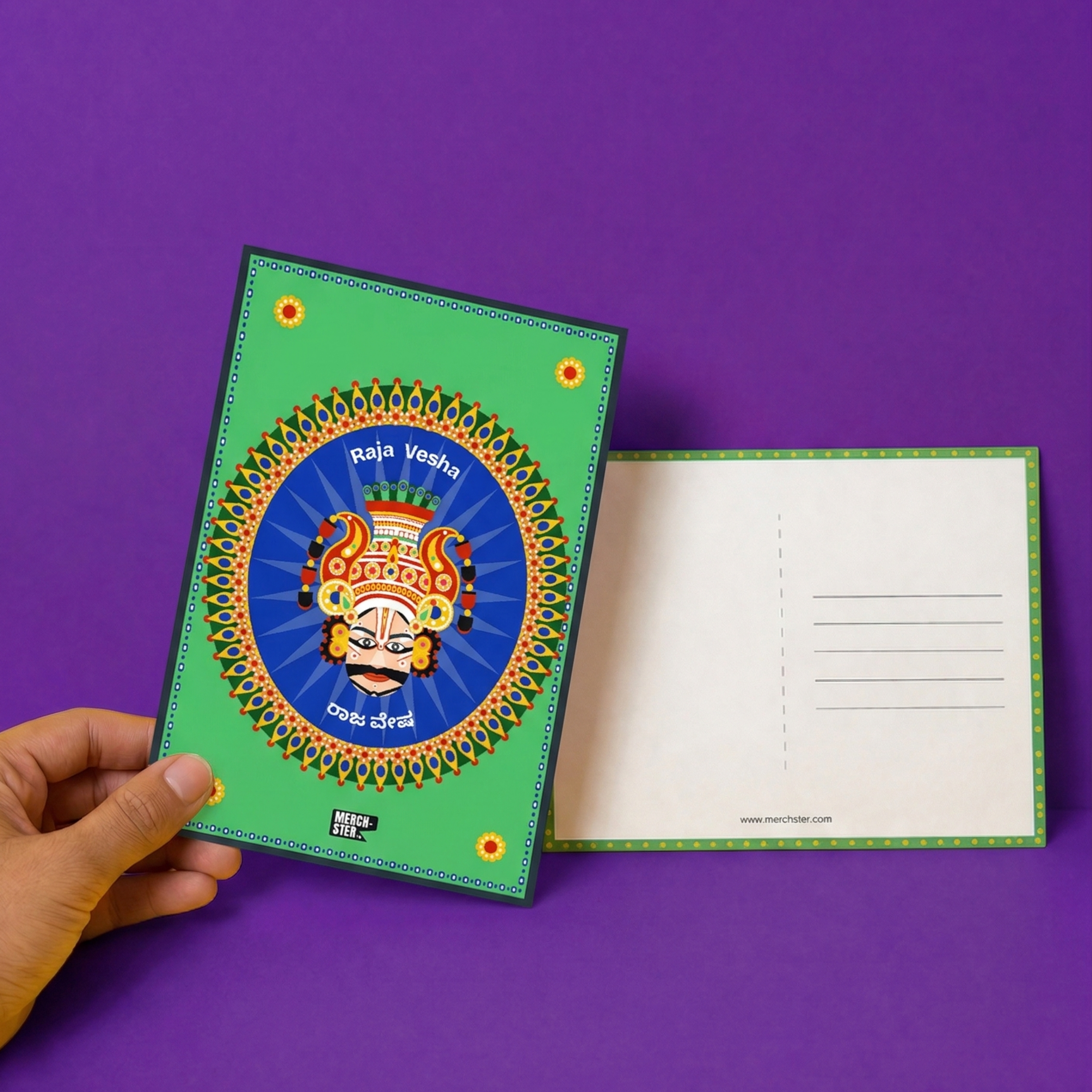 Yakshagana Character Postcard