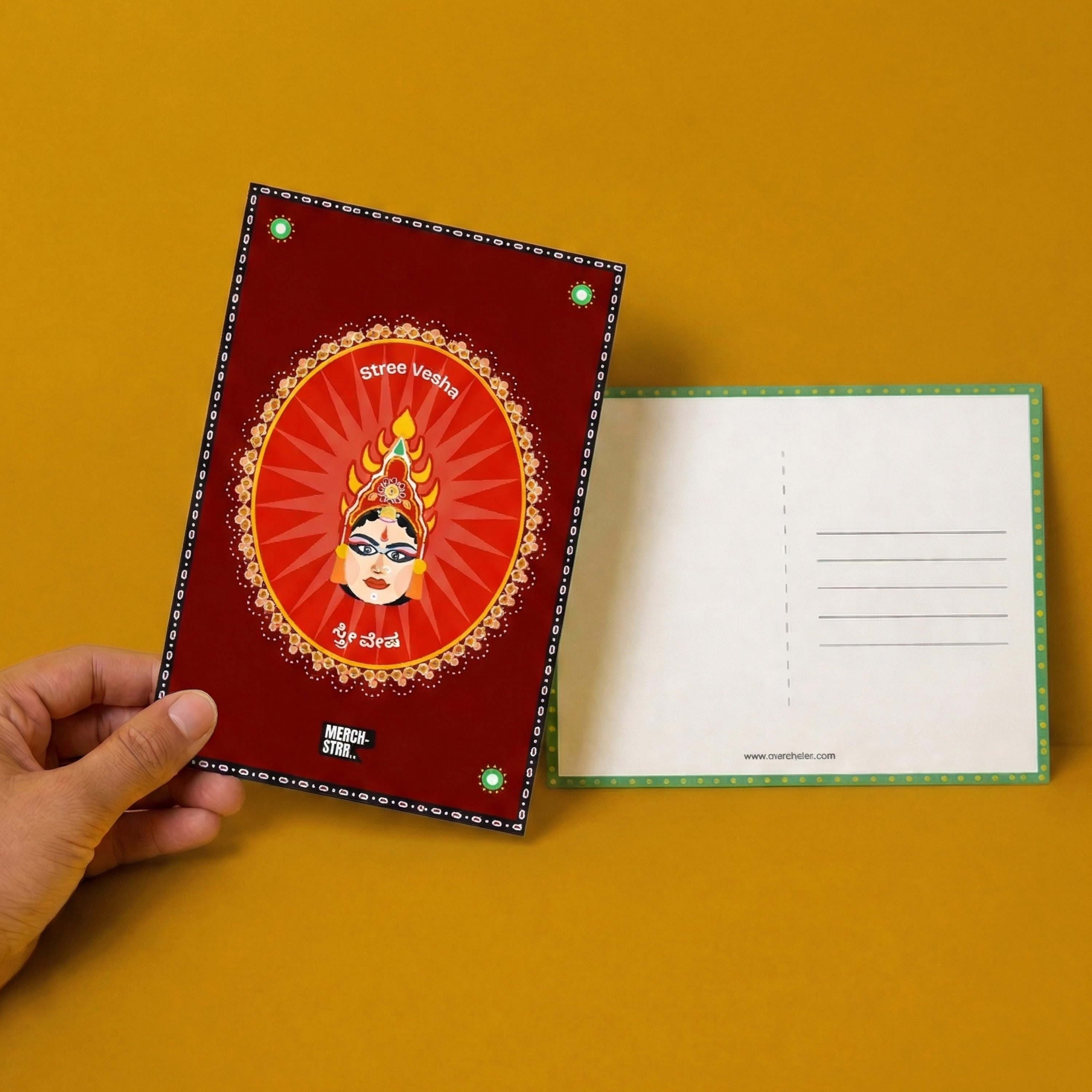Yakshagana Character Postcard