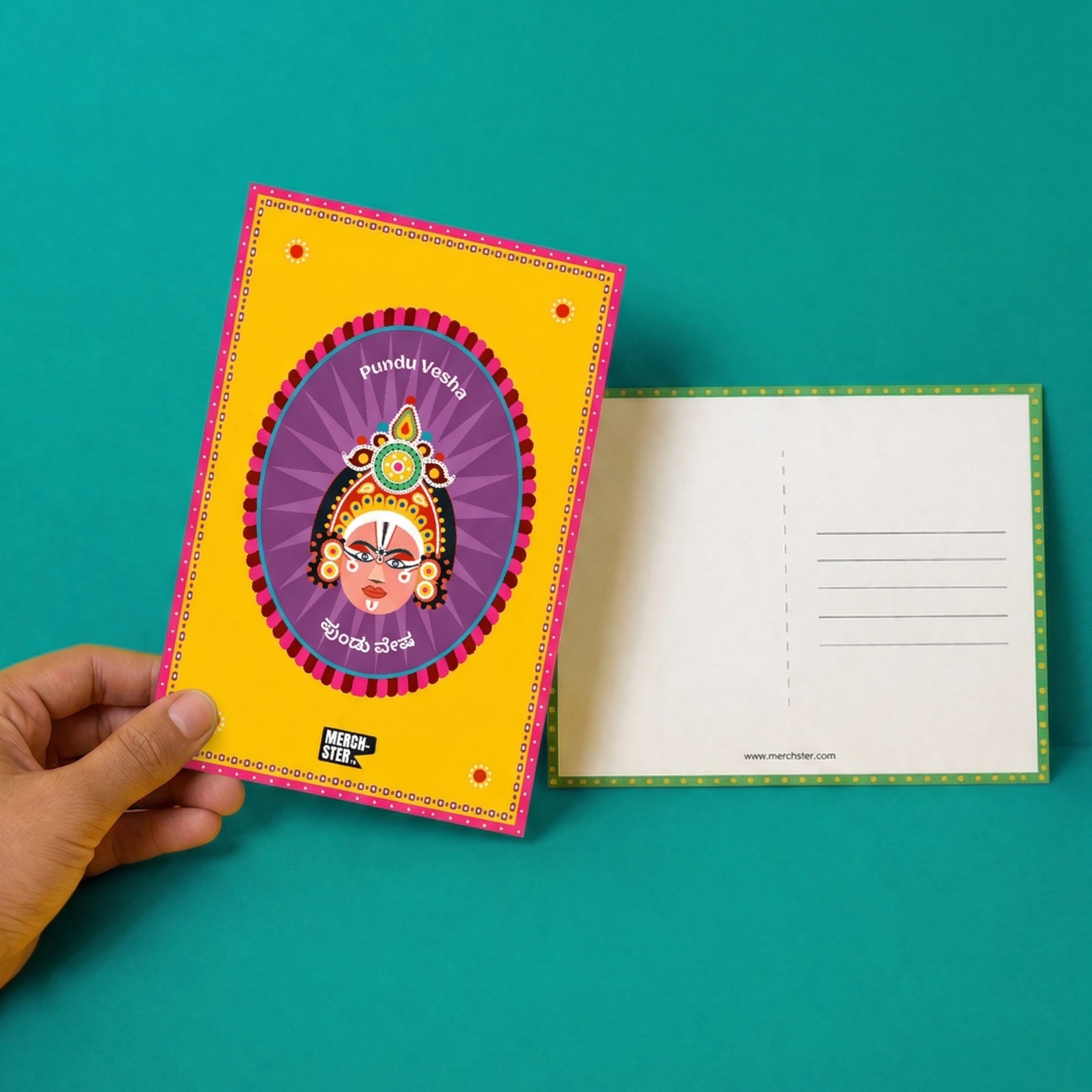 Yakshagana Character Postcard