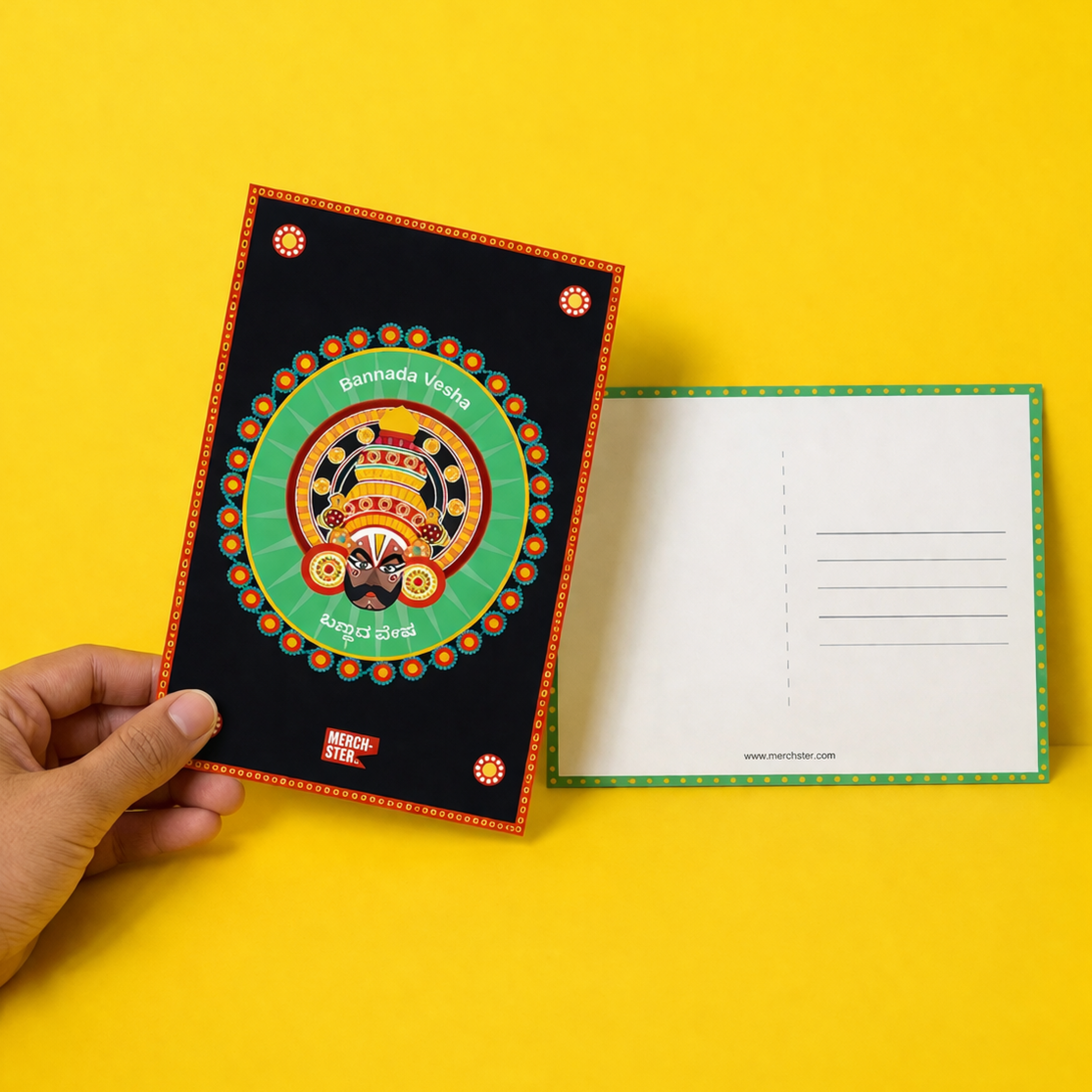 Yakshagana Character Postcard