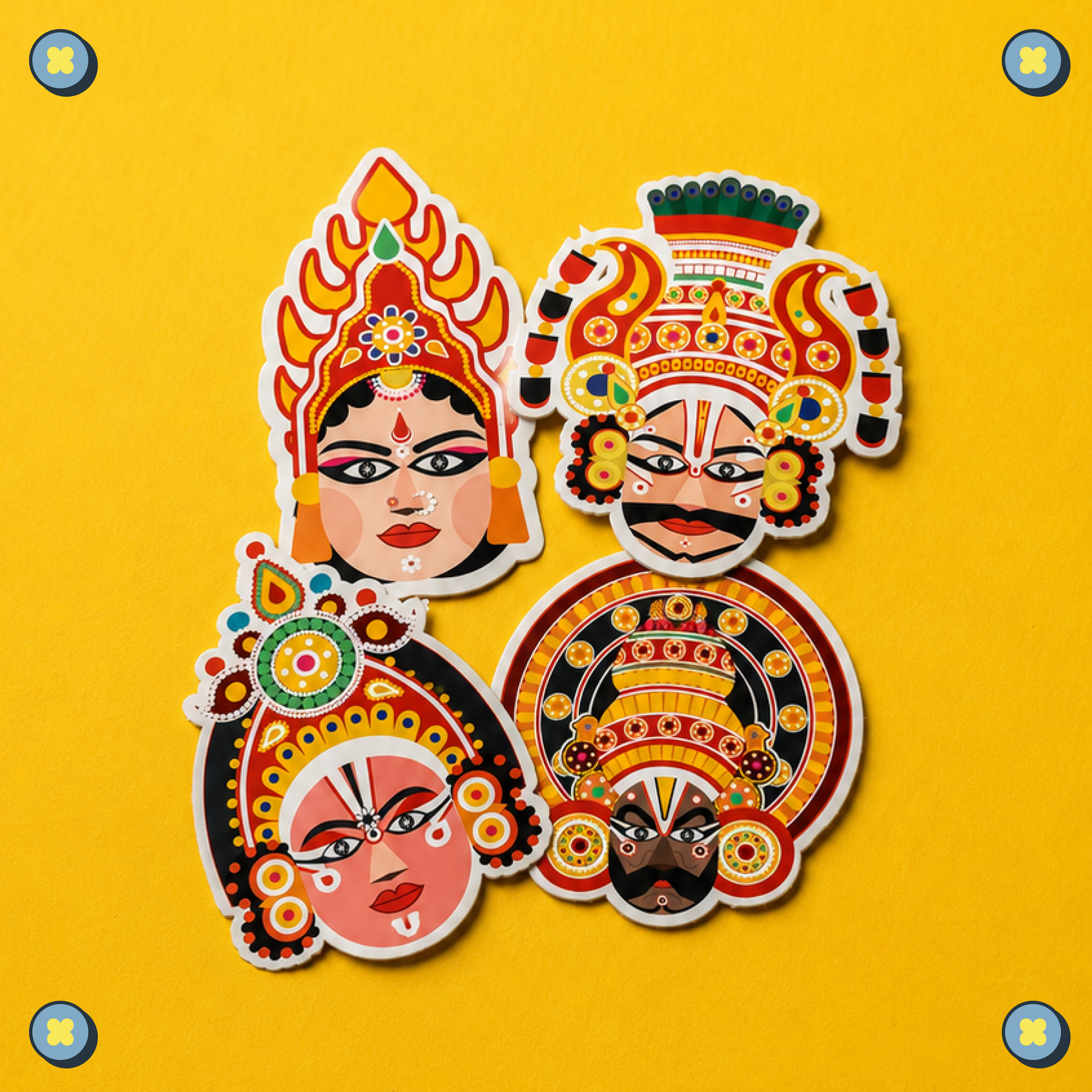 Yakshagana x Merchster Stickers (I)